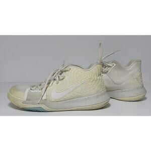Nike Kyrie 3 Gs Ivory Basketball Sneakers Boy's Size US 6Y White Gray 859466-101